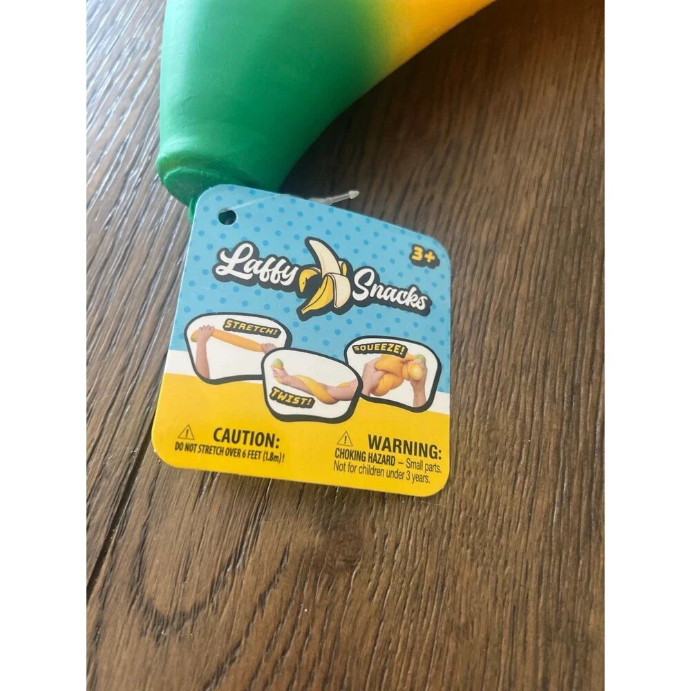 Toymendous Laffy Snacks Squishy Sensory Banana Stress Relieving
